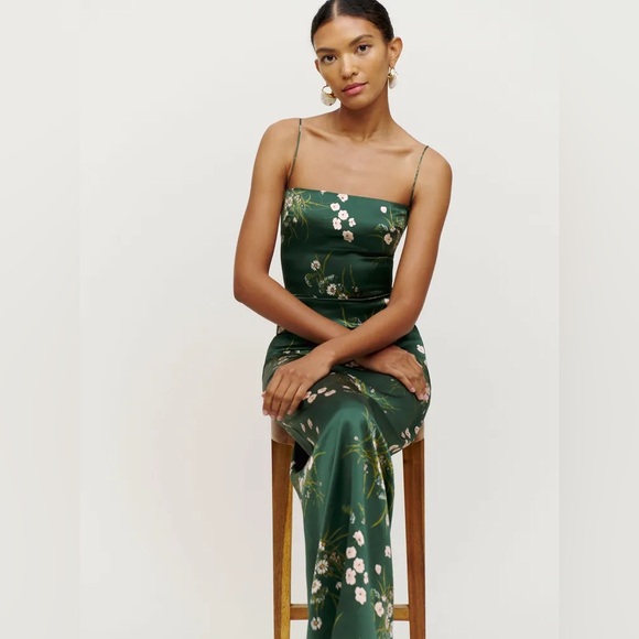 Reformation Frankie Silk Dress - Picture 9 of 11